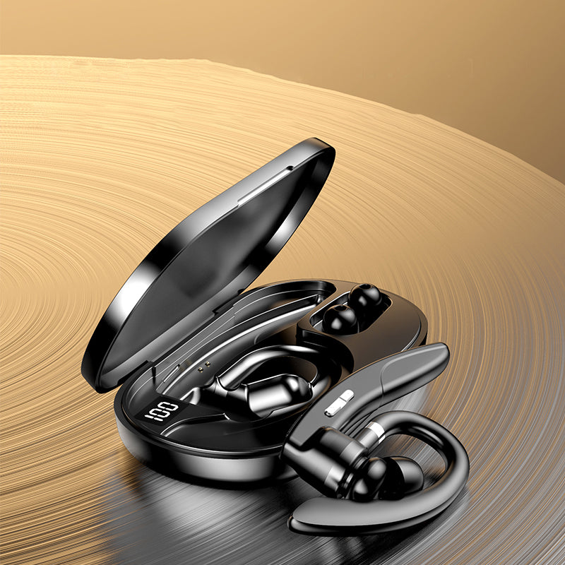 K29 Wireless Bluetooth 5.0 Rotary Earphones with Charging Box Waterproof Sports Earhook Headsets with Microphone and LED Display K29 Wireless Bluetooth 5.0 Rotary Earphones with Charging Box Waterproof Sports Earhook Headsets with Microphone and LED Display